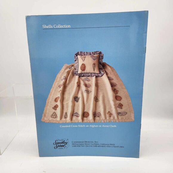 Lot of 2 Seashell Lighthouse Beach Shell Theme Cross Stitch Pattern Books - Picture 3 of 5